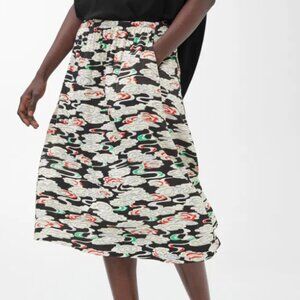 Arket Washed Satin Skirt